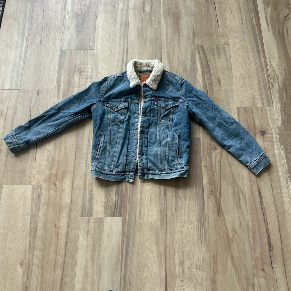 Levi's Blue Sherpa-Lined Men’s Jean Jacket